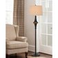 Cal Lighting Arbor Floor Lamp in Dark Bronze and Walnut Brown, , large