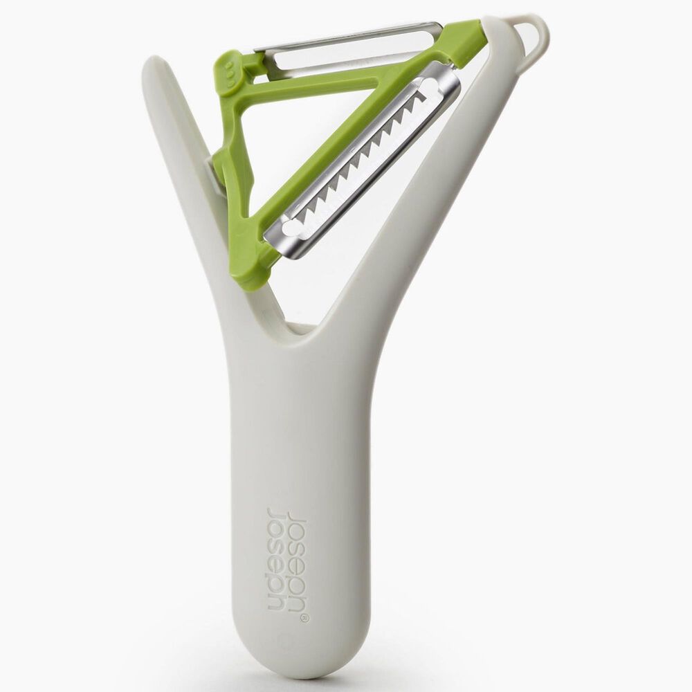 Joseph Joseph Switch 2-in-1 Peeler in Stone and Green, , large