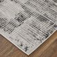 Feizy Rugs Sonora Gray and Ivory 6"7" x 9"6" Area Rug, , large