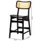 Baxton Studio Tafari Counter Stool in Dark Brown and Natural (Set of 2), , large