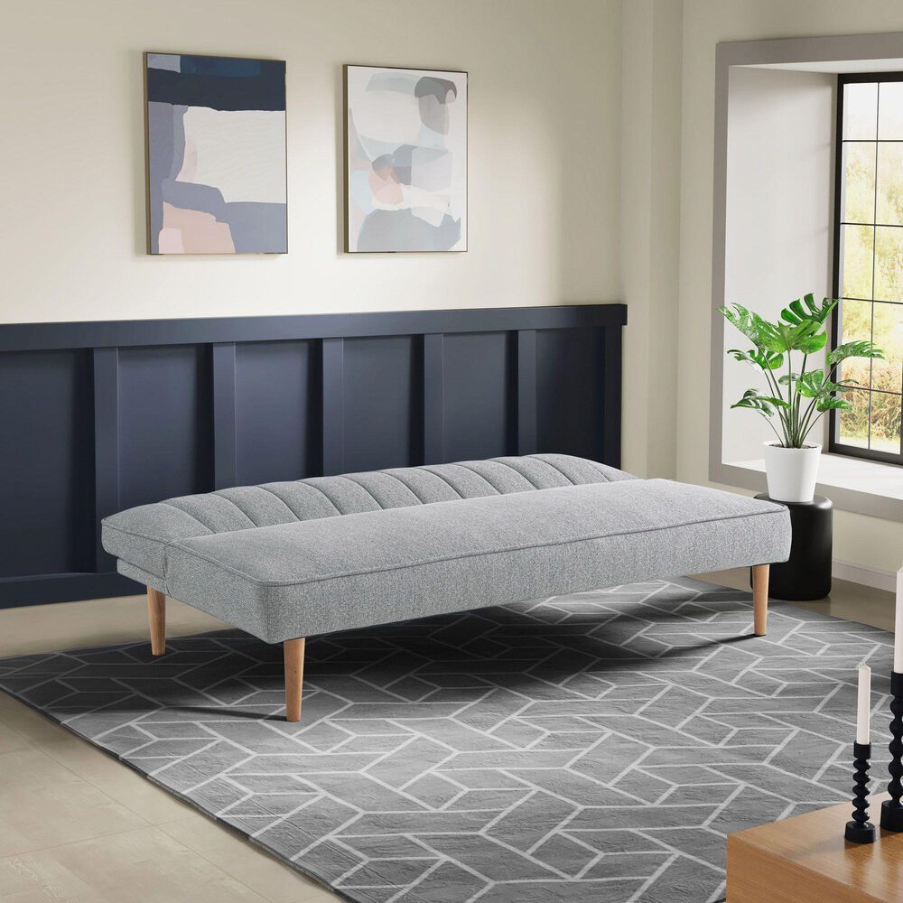 Lifestyle Solutions Salem Convertible Sofa in Light Gray, , large