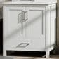 Lexora Home Jacques 30" Single Bathroom Vanity in White with 2 cm White Cultured Marble Top and Rectangular Sink, , large