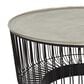 Maple and Jade Open Frame Wire Coffee Table in Black and Silver, , large