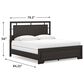 Ashley Covetown King Bed in Dark Brown, , large