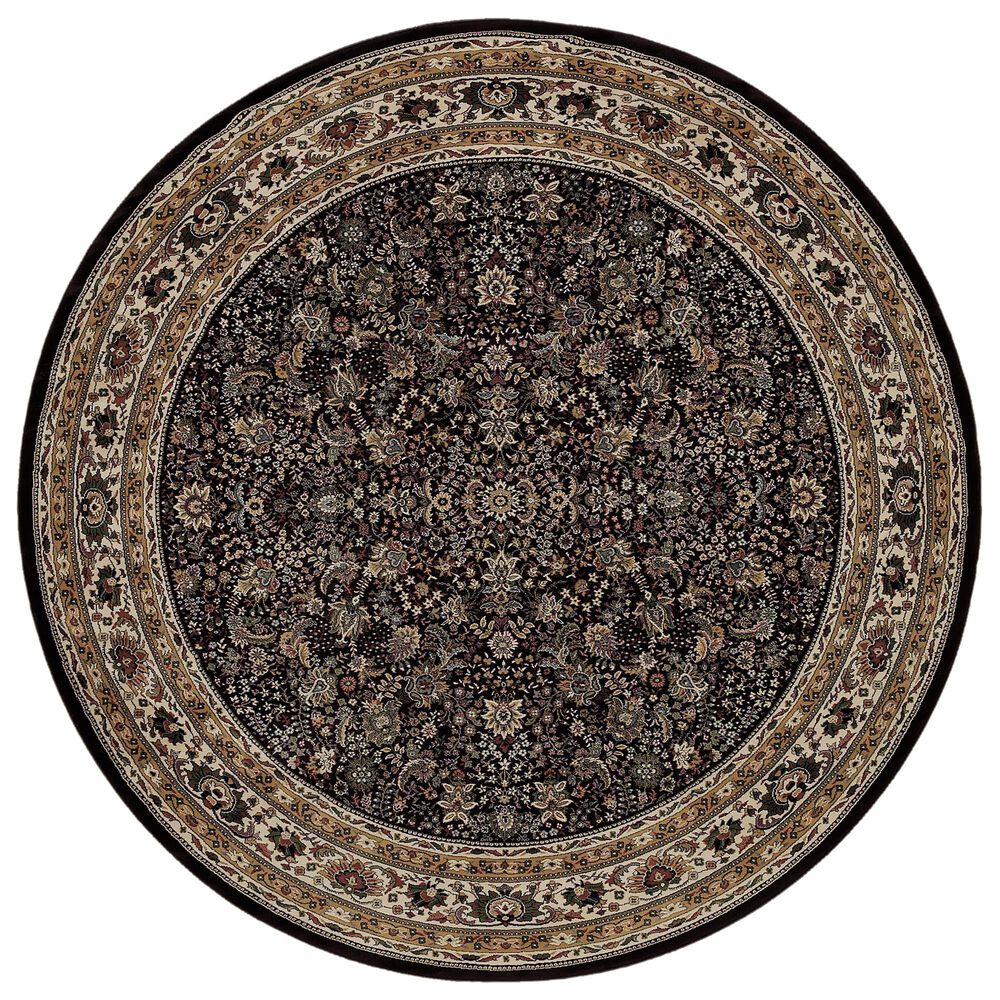 Oriental Weavers Ariana 213K 6" Round Black Area Rug, , large