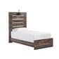 Ashley Drystan 4 Piece Twin Panel Bed Set in Rustic Brown, , large