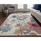 Feizy Dafney 8865F 9" x 12" Blue and Multicolor Area Rug, , large