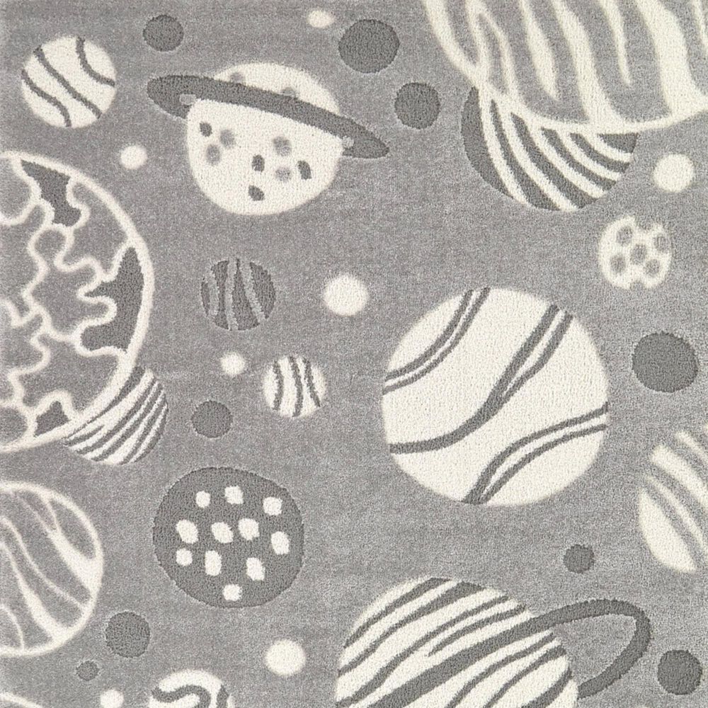Balta Rugs Castoldi Space Planets 5&#39;3&quot; x 7&#39; Grey Kids Area Rug, , large