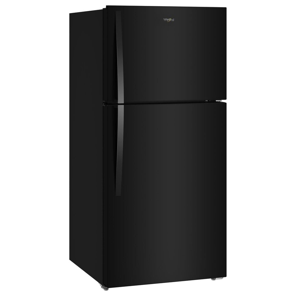 Whirlpool 19 Cu. Ft. Top Freezer Refrigerator with Garage Ready in Black, , large