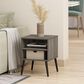 HOMLUX Claude 2-Tier Square End Table in French Oak Grey, , large
