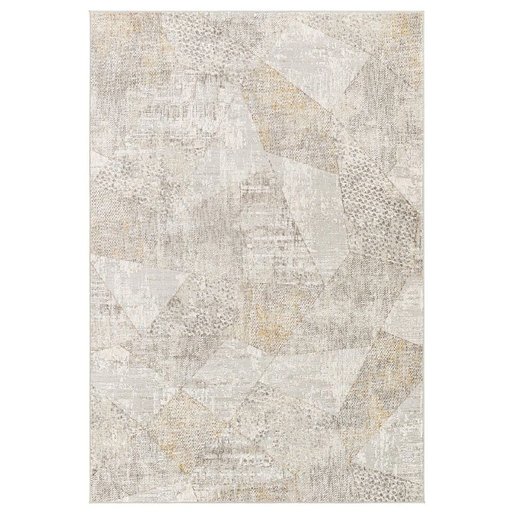 Surya Carmel 2" x 3" White, Ivory, Gray and Taupe Area Rug, , large