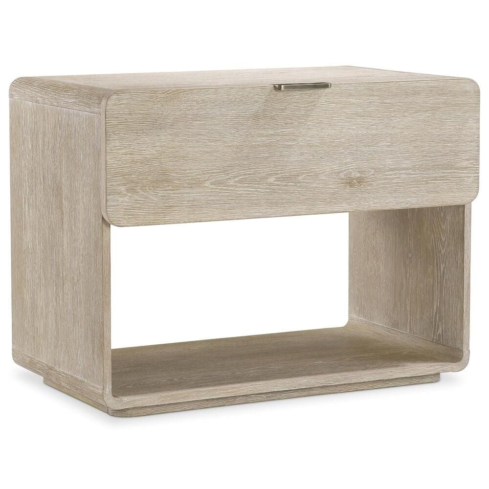 Bernhardt Antibes 1-Drawer Nightstand in Roz with USB Ports and AC Outlets, , large
