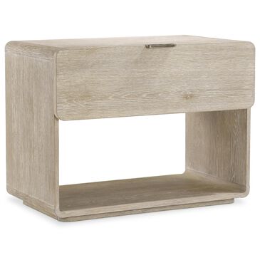 Bernhardt Antibes 1-Drawer Nightstand in Roz with USB Ports and AC Outlets, , large