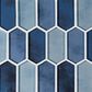 MS International Boathouse Blue Picket 10" x 12" Glass Mosaic Sheet, , large