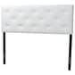 Baxton Studio Baltimore Full Upholstered Panel Headboard in White, , large