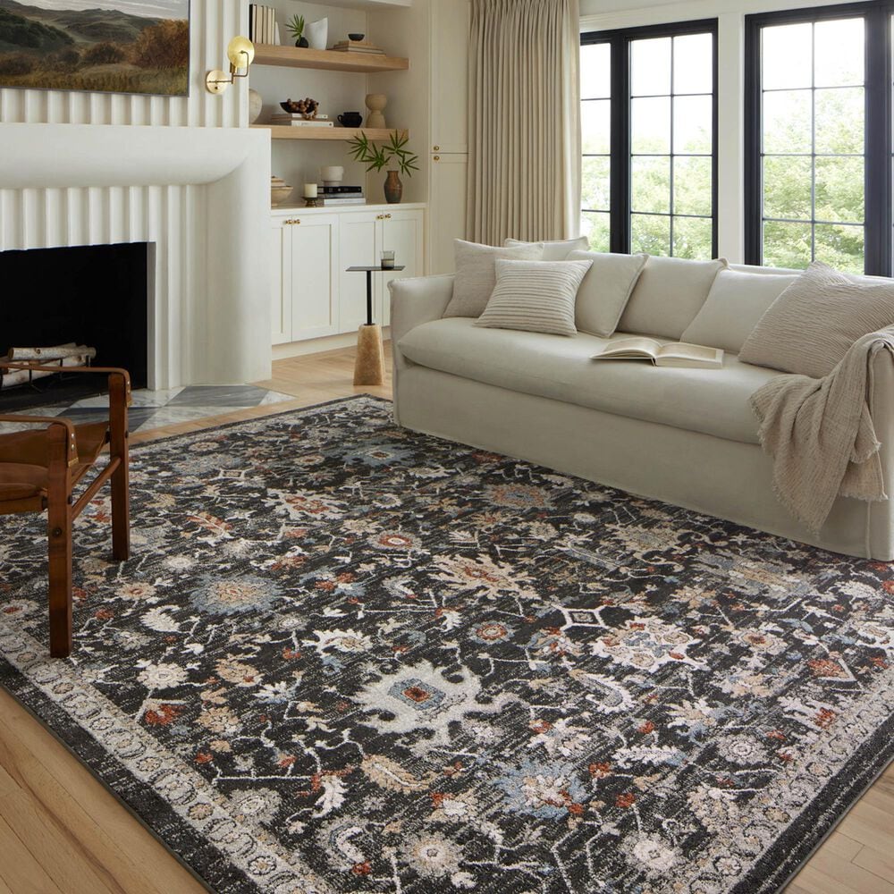 Loloi II Odette 11&#39;2&quot; x 15&#39;7&quot; Charcoal and Multicolor Area Rug, , large