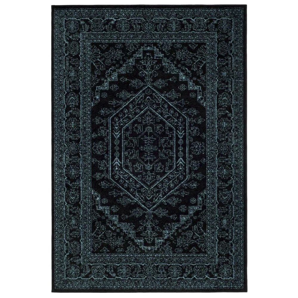Safavieh Adirondack ADR108K 6&#39; x 9&#39; Black and Teal Area Rug, , large