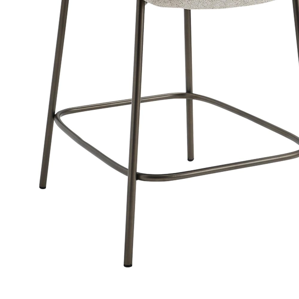 Moe's Home Collection Early Counter Stool with Beige Upholstery in Blackened Bronze, , large