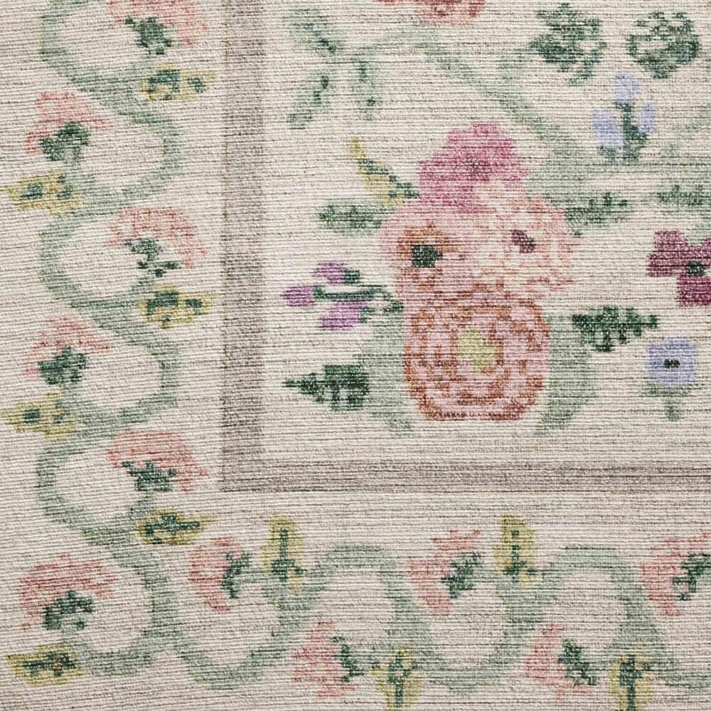 Rifle Paper Co Rosa 3&#39;9&quot; x 5&#39;6&quot; Ivory Area Rug, , large