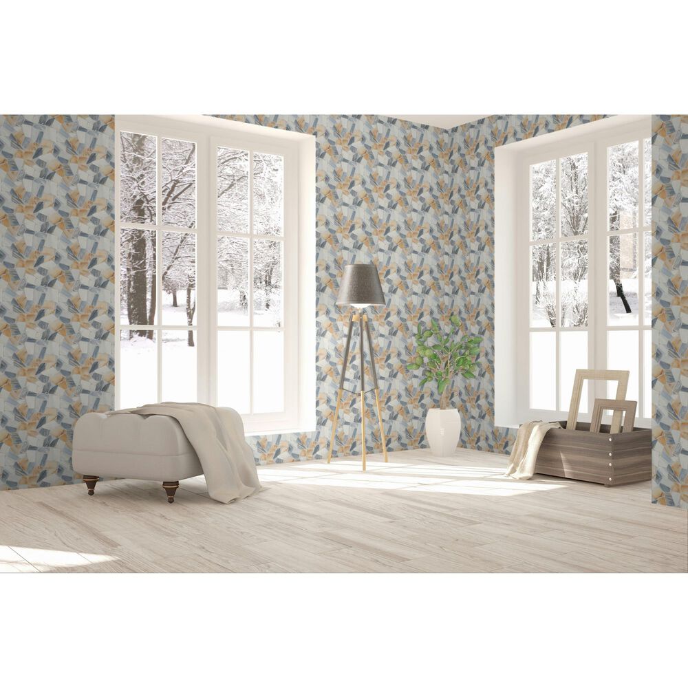 Dal-Tile Gamma Azure 13&#39;&#39; X 13&#39;&#39; PEBBLE Natural Stone Mosaic Sheet, , large