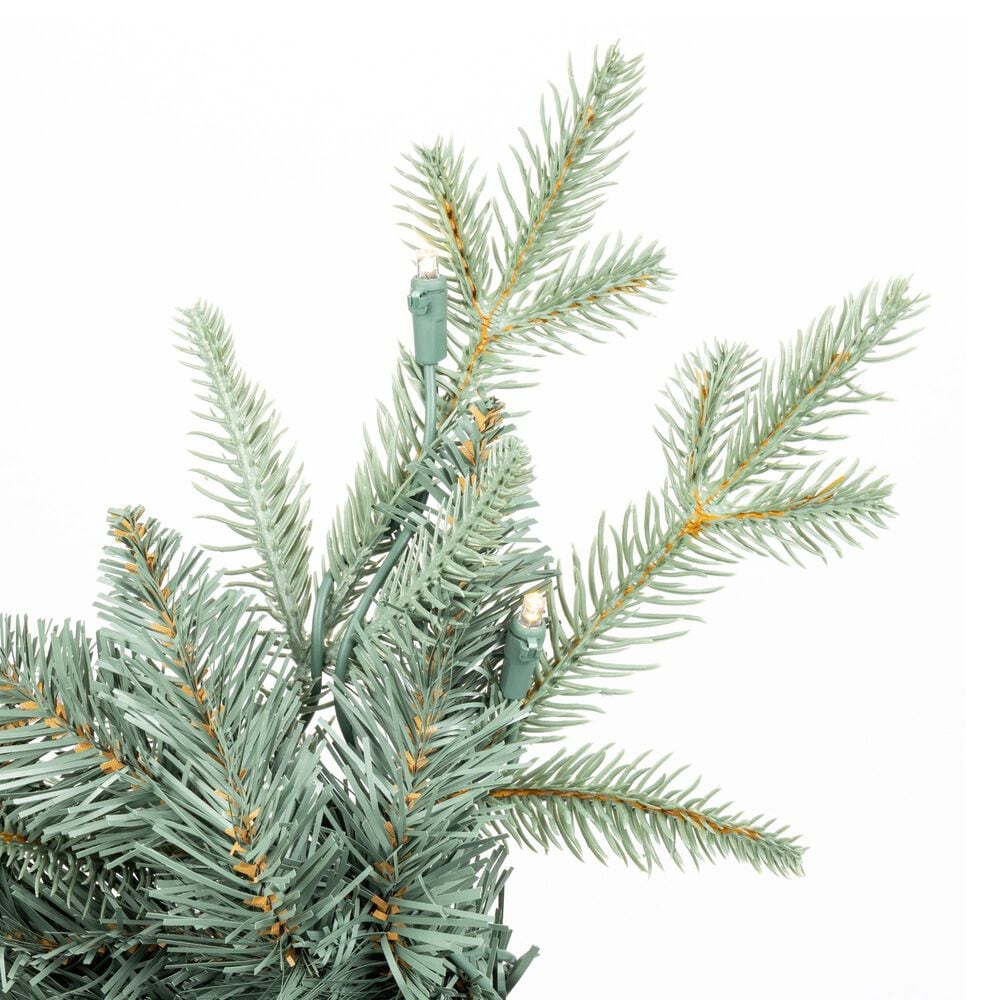 The Gerson Company 7.5' Pre-Lit Mixed Tips Hinged Tree in Green, , large