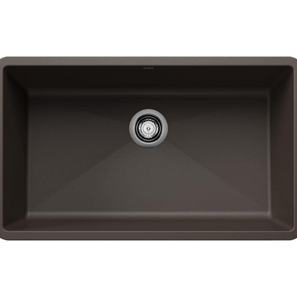 Blanco Precis 32" Super Single Bowl Kitchen Sink in Cafe, , large