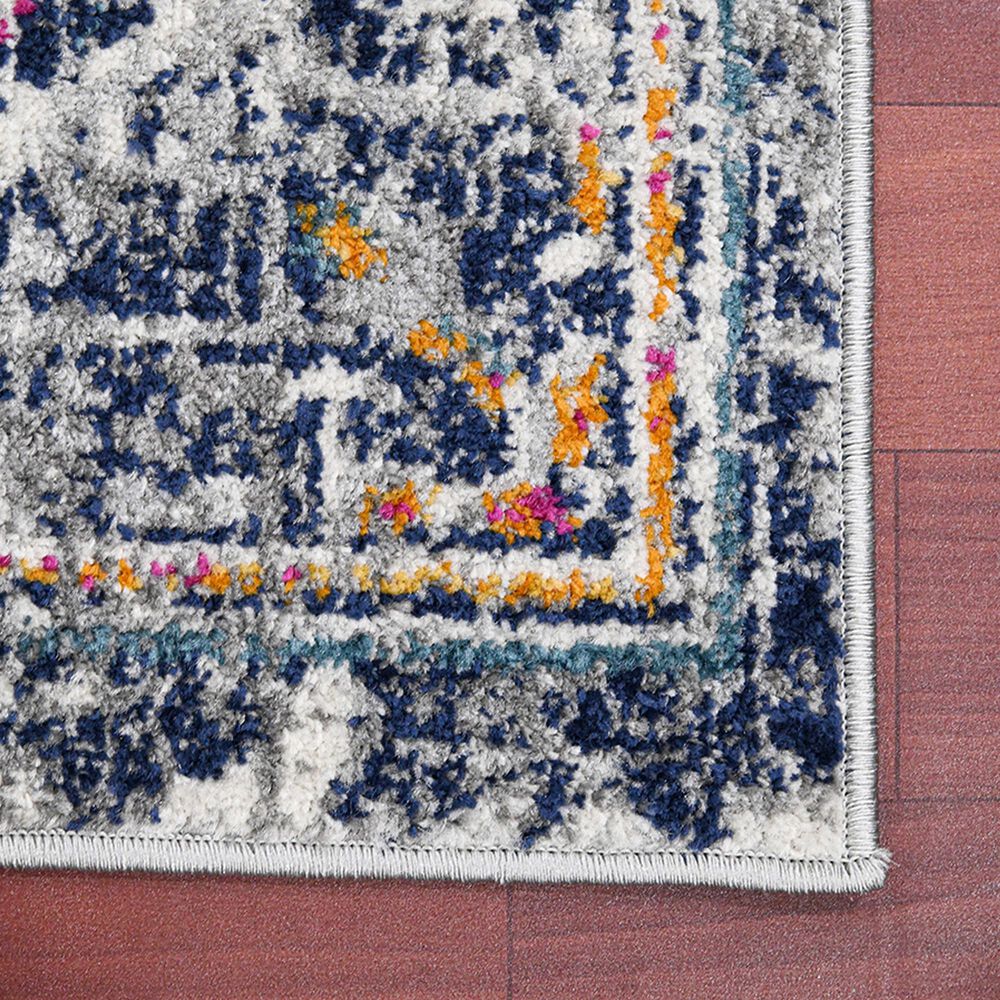 Amer Rugs Montana MON-13 2&#39; x 3&#39; Blue and Orange Area Rug, , large
