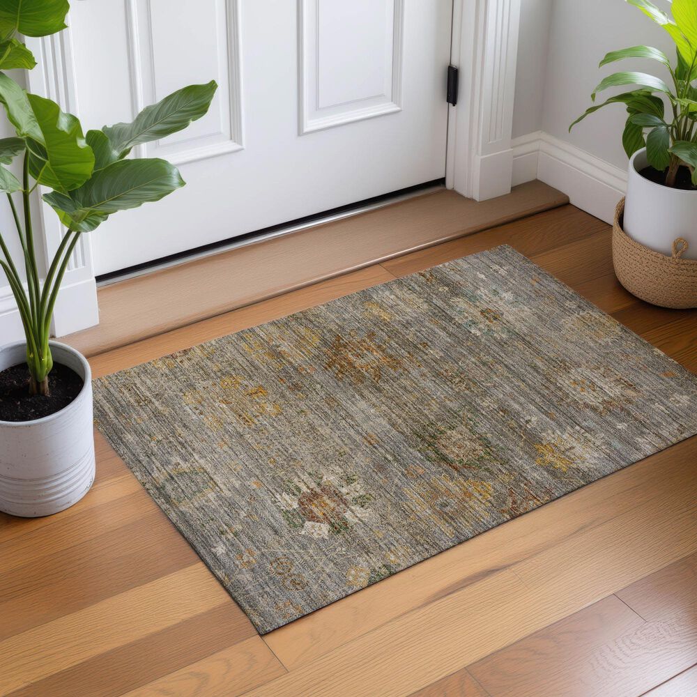 Dalyn Rug Company Aristo Gray 1'8" x 2'6" Area Rug, , large
