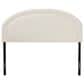 Baxton Studio Fiana Queen Upholstered Panel Headboard in Cream, , large