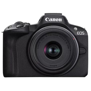 Canon EOS R50 RF-S18-45mm F4.5-6.3 IS STM Lens Kit (Black) Mirrorless Camera, , large