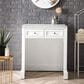 James Martin Vanities De Soto 30" Countertop Unit in Bright White with 3 cm Arctic Fall Solid Surface Top, , large