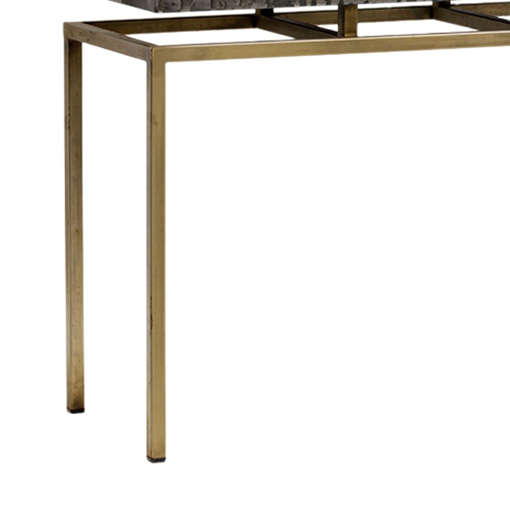 37B Toreno Console Table in Antique Brass and Black, , large