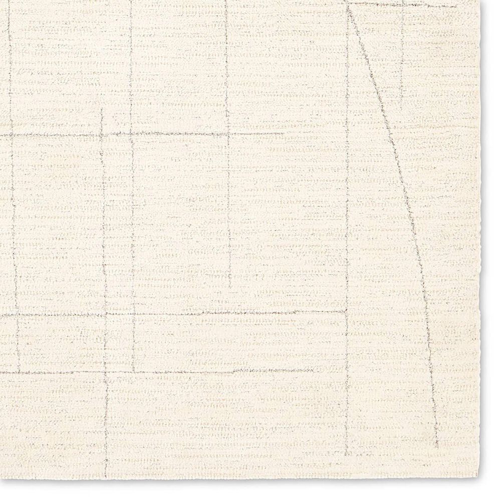 Jaipur Ziyad Lioum 5&#39; x 8&#39; Whitecap Gray, Rainy Day, White Swan and Fallen Rock Area Rug, , large