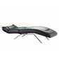 Nicoletti Calia Sofas Madame Leather Chaise in Black, , large