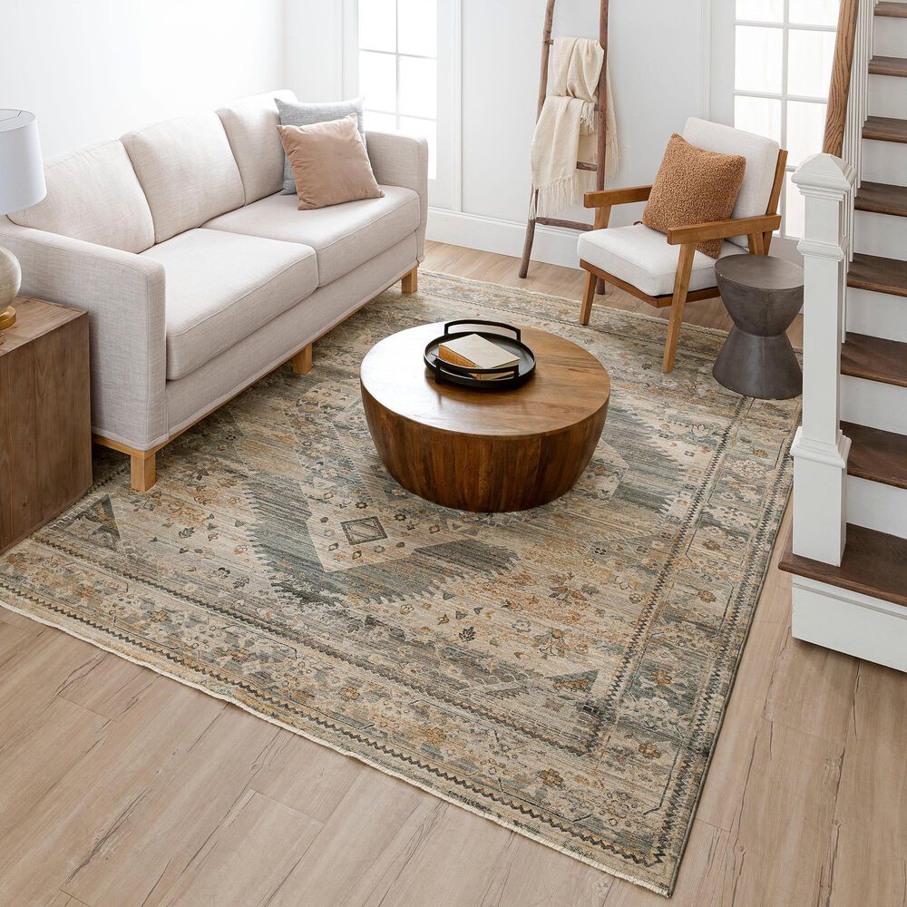 Karastan Echo Gamin 5&#39; x 7&#39;10&quot; Grey Area Rug, , large