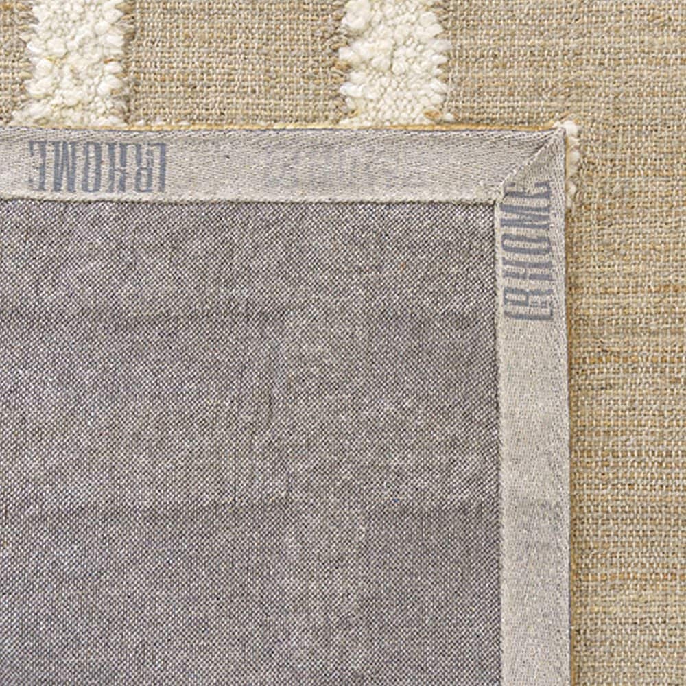 L&amp;R Resources Geoblend Geometric Natural and Ivory 7'9" x 9'9" Area Rug, , large