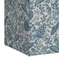 Rifle Paper Co Crafted by Cloth and Company Willie Storage Bench in Peacock Blue/White, , large