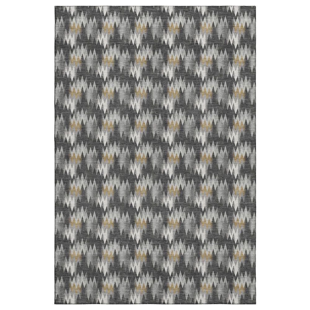 Dalyn Rug Company Soft Essentials Chevron Graphite 10" x 14" Area Rug, , large