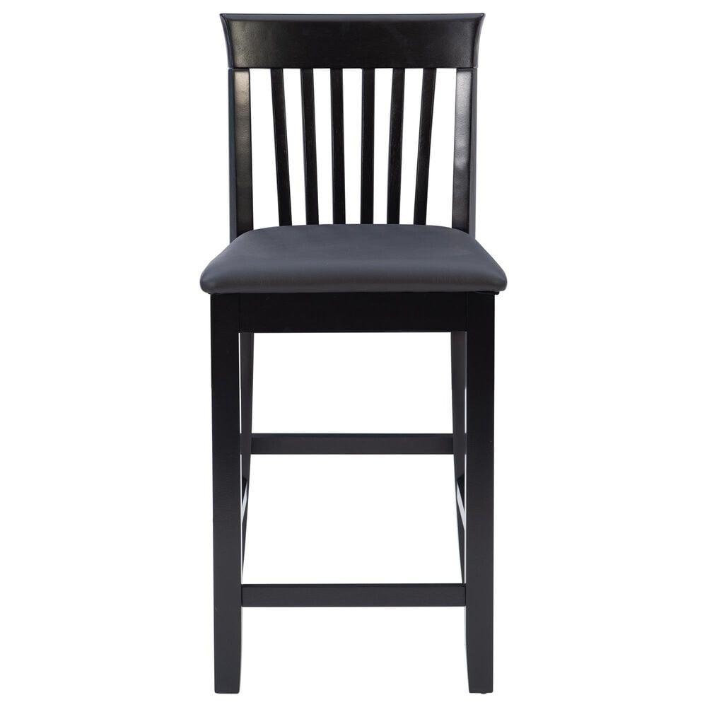 Linon Home Decor Torino Craftsman Counter Stool in Black, , large