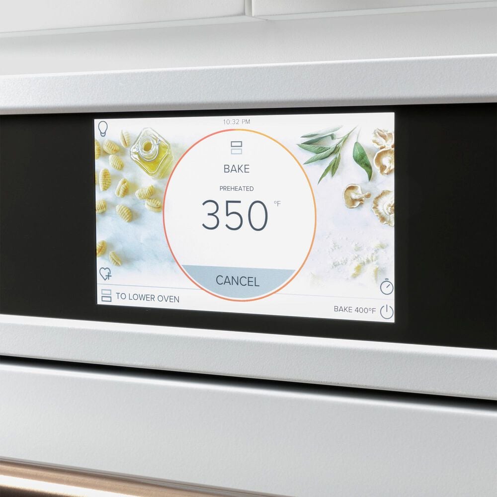 Cafe 2-Piece Kitchen Package with Matte White 30" Smart Built-In Convection Single Wall Oven and Stainless Steel 36" Gas Cooktop, , large