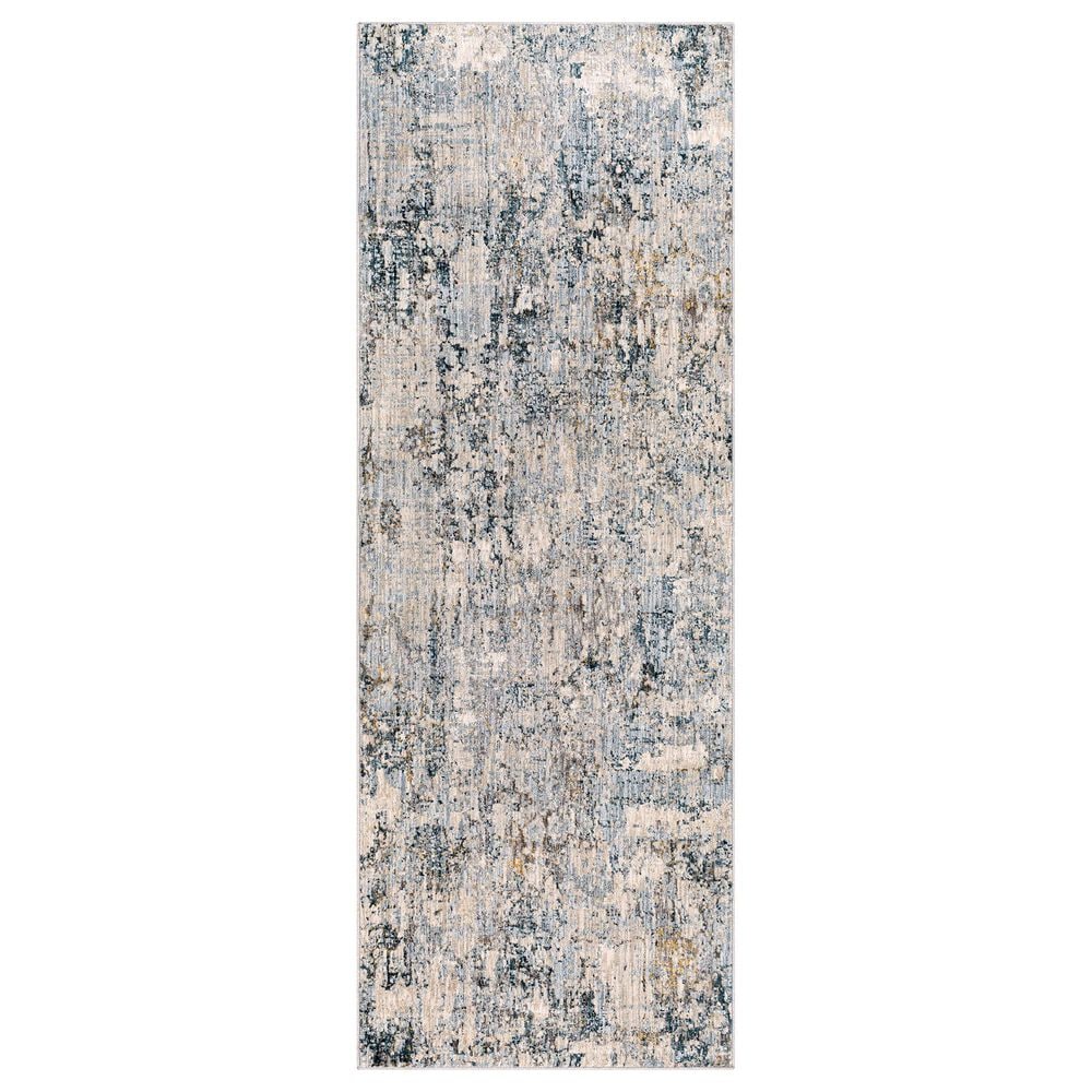 Surya Laila 2"7" x 7"3" Gray, Navy, Camel, Wheat, Beige, Taupe and Cream Runner, , large