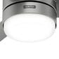 Hunter Gilmour 44" Outdoor Ceiling Fan with LED Lights in Matte Silver, , large