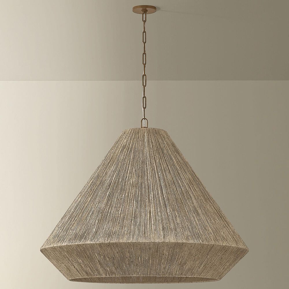 Troy Lighting Keats 5-Light Pendant in Patina Brass, , large