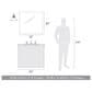 Golden Lighting Orwell 1-Light Wall Sconce in Matte Black and Rubbed bronze, , large