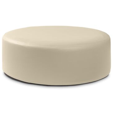Jaxx Candler Round Ottoman in Natural Beige, , large