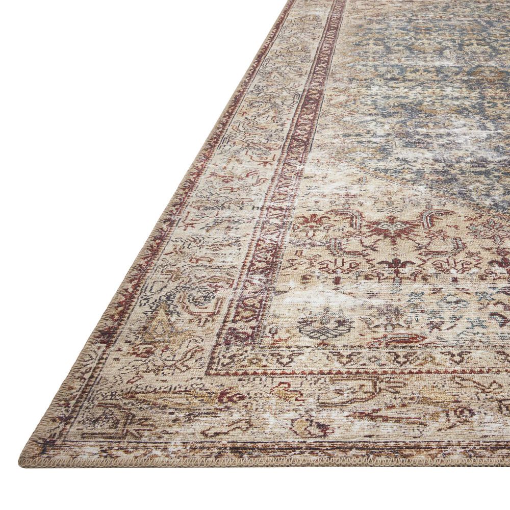 Amber Lewis x Loloi Georgie 2&#39; x 5&#39; Teal and Antique Area Rug, , large