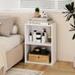 HOMLUX 2-Tier Cube Compact Storage Shelf Organizer Bookcase in White, , large