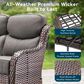 Sunwell Garden 4-Piece Firepit Set in Gray, , large