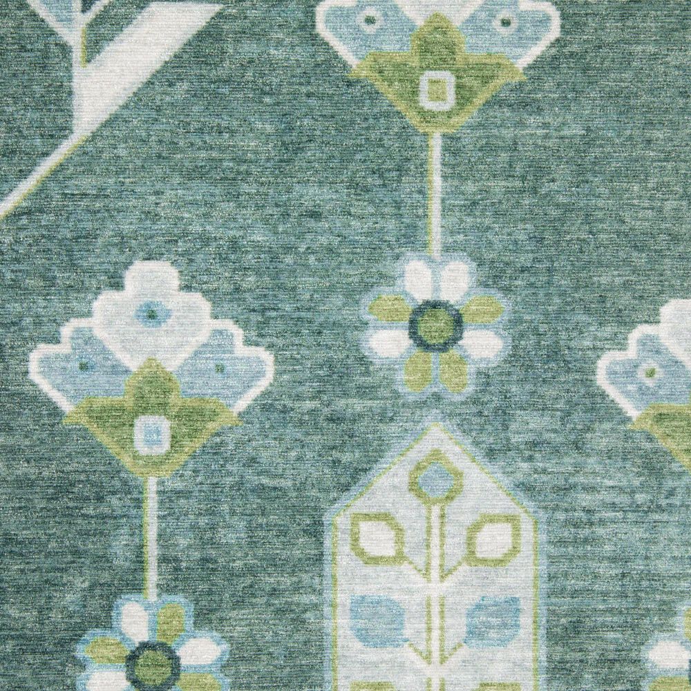 ROW by Oriental Weavers Addison Green and Teal 2' x 7' Runner, , large