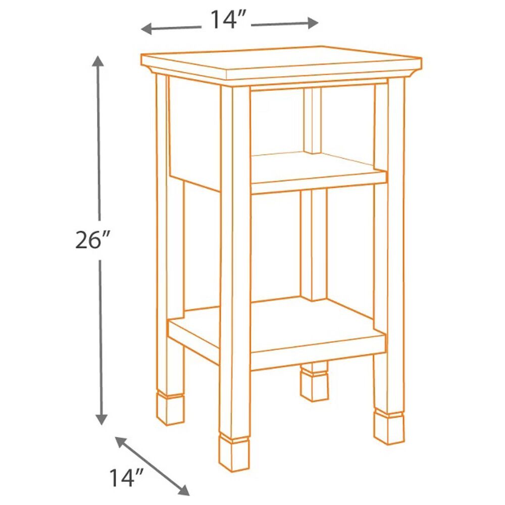 Signature Design by Ashley Marnville Accent Table in White, , large